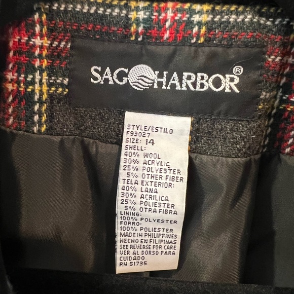 VINTAGE Women’s SAG HARBOR Wool Blazer - Picture 4 of 4